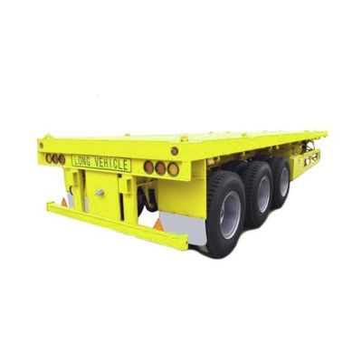 3 Axle Flatbed Semi Trailer for WS 20/40 Feet Special Shipping Container and Equipment
