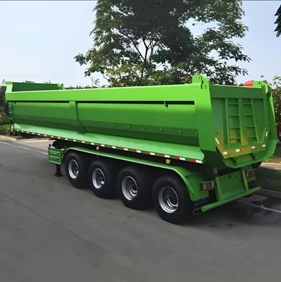 Design 30-100 ton U Type Rear Dump Semi Trailer with Max Payload 30000 kg and Steel