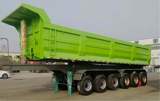 Design 30-100 ton U Type Rear Dump Semi Trailer with Max Payload 30000 kg and Steel