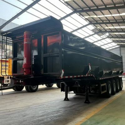 U-type End tipper Semi Truck end tipping truck Trailers with Dual line brake system