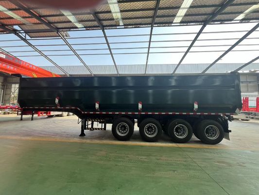 U-type End tipper Semi Truck end tipping truck Trailers with Dual line brake system