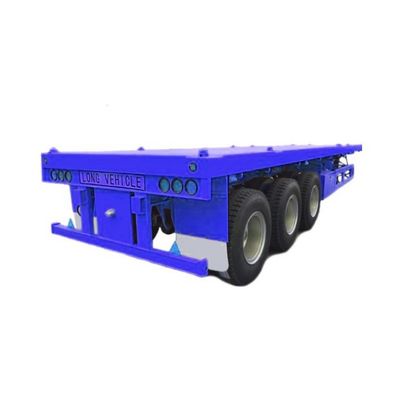 Customized Tri Axle Flatbed Trailer for Shipping Special Equipment Tire 12.00R22.5