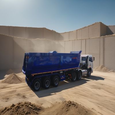 28t Heavy Duty Landing Gear Hydraulic Rear Dump Semi Trailer for Big Stone Transport