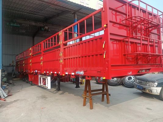 Q345B main beam 3/4 axle 7.5 tons 12.4m side fence semi trailer for truck customization