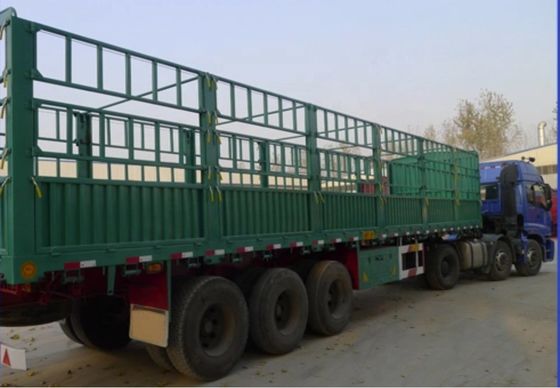 Q345B main beam 3/4 axle 7.5 tons 12.4m side fence semi trailer for truck customization