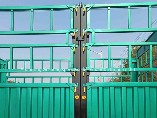 Q345B main beam 3/4 axle 7.5 tons 12.4m side fence semi trailer for truck customization