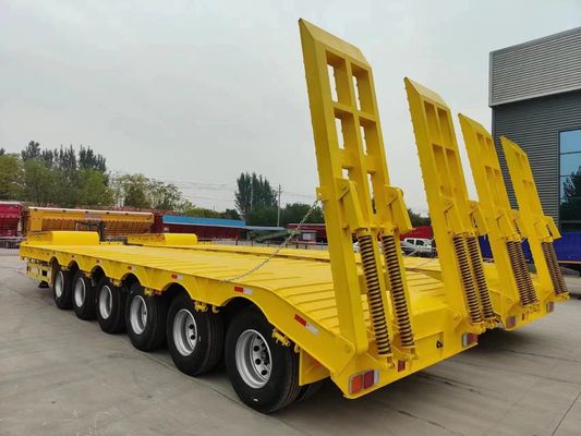 Wosheng Heavy Equipment Transportation Low Boy Truck Trailers with 3/4/5/6/7 Axles