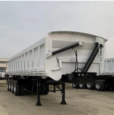 30cbm 50 Cbm U Type 3 Axle 4 Axles Rear Dump Semi Trailer Dumper Tipper Trailer for Truck
