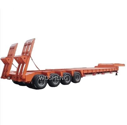 30TON/60TON/80TON/100TON Low Bed Semi Trailer with Gooseneck Design and High Payload