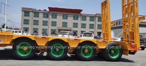 30TON/60TON/80TON/100TON Low Bed Semi Trailer with Gooseneck Design and High Payload