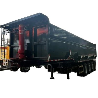 40-100 Tons U Shape Hydraulic Rear Dump Semi Trailer for Heavy Duty Transportation