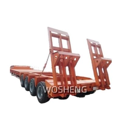 FUWA/JOST/WOSHENG Landing Gear Low Bed Semi Trailer for Large Machinery Transportation