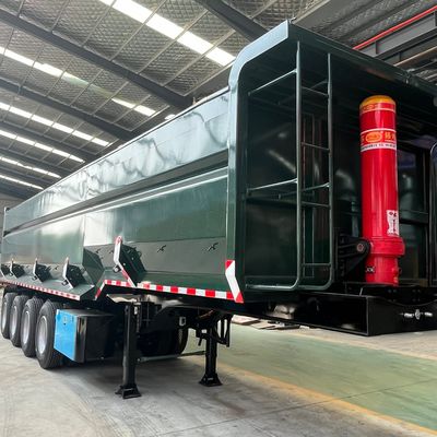 40-100 Tons U Shape Hydraulic Rear Dump Semi Trailer for Heavy Duty Transportation