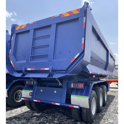 3 axle 4 axle Hydraulic U Shape Rear Dump Semi Trailer Truck with Dual Line Brake System