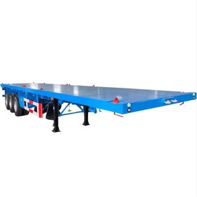 Multifunction 3 Axle 12 Wheels Flatbed Container Trailer with Max Payload 30000 kg