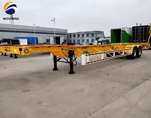 9.0-20*12pcs 90 Rim Truck Trailer for Container Delivery All Size Skeleton Semi Trailer