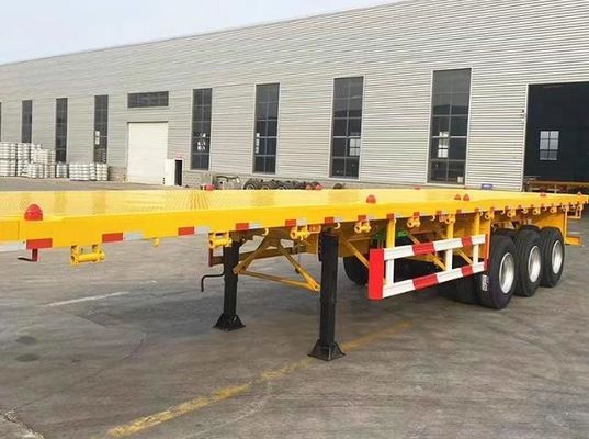 Multifunction 3 Axle 12 Wheels Flatbed Container Trailer with Max Payload 30000 kg