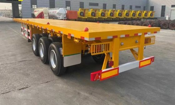 Multifunction 3 Axle 12 Wheels Flatbed Container Trailer with Max Payload 30000 kg
