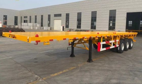 Multifunction 3 Axle 12 Wheels Flatbed Container Trailer with Max Payload 30000 kg