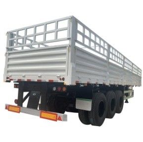 Steel Transportation with 3/4 Axle Flat Type Side Fence Semi Trailer from Professional