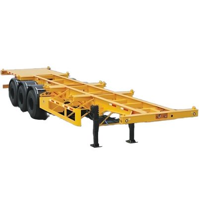 20/30/40/45 Feet Container Transporting Skeleton Semi Trailer with 28ton Landing Gear