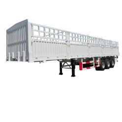Steel Transportation with 3/4 Axle Flat Type Side Fence Semi Trailer from Professional