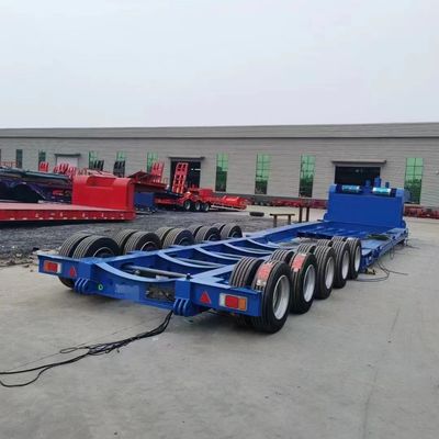 Detachable Gooseneck 4 Axle Low Bed Loader Semi Trailer with Customizable Payload