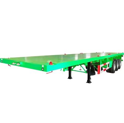 Multi-function 3 Axles Trailer Flatbed with 12.00R22.5 Tire in 12500x2500x1600-3100mm