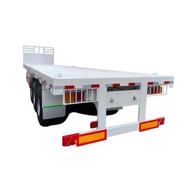 Multi-function 3 Axles Trailer Flatbed with 12.00R22.5 Tire in 12500x2500x1600-3100mm