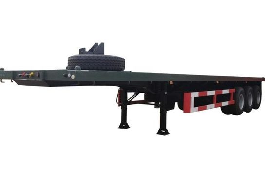 Multi-function 3 Axles Trailer Flatbed with 12.00R22.5 Tire in 12500x2500x1600-3100mm