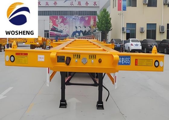 Mechanical Suspension Skeleton Container Semi Trailer Towing Trailer Skeleton Trailer