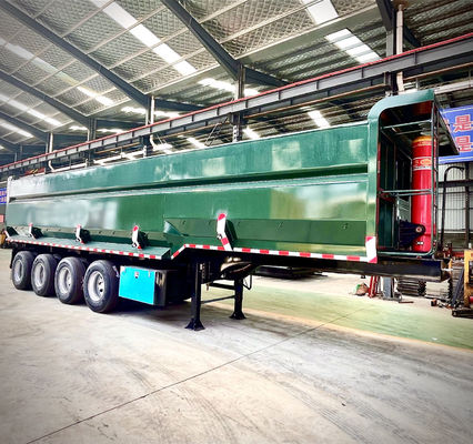 40 Cubic U Shape End Unload Hydraulic Tipper Rear Dump Semi-Trailer for Truck Trailer