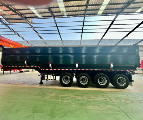 40 Cubic U Shape End Unload Hydraulic Tipper Rear Dump Semi-Trailer for Truck Trailer