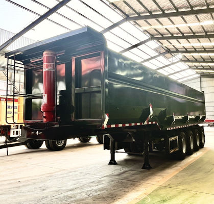 40 Cubic U Shape End Unload Hydraulic Tipper Rear Dump Semi-Trailer for Truck Trailer