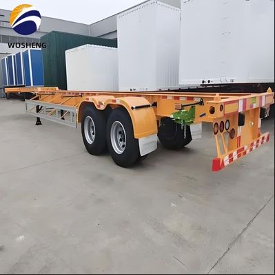 Customer's Request 2 Axle Chassis 40FT/45FT Skeleton Semi Trailer Heavy Duty Landing Gear