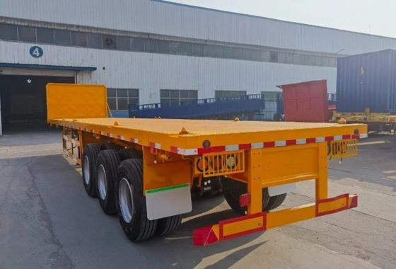 13ton*3 Axles Mechanical Suspension Customized Container Trailer Low Flatbed Semi Trailer