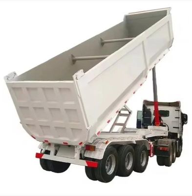 3 Axle 20-80tons U-Type Hydraulic Rear Dump Semi Trailer for End Tipping Truck Trailers