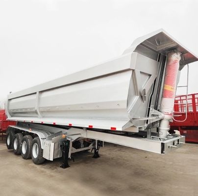 3 Axle 20-80tons U-Type Hydraulic Rear Dump Semi Trailer for End Tipping Truck Trailers