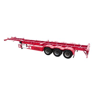 Max Payload 50 ton 2/3 Axles Gooseneck Container Skeleton Chassis Skeleton Semi Trailer for Truck