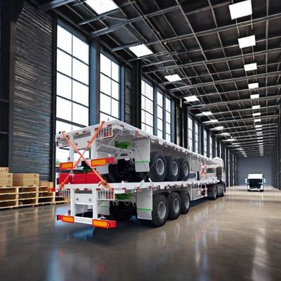 Sale Direct Customized Flatbed Semi-Trailer 2/3 Axle 20FT 40FT Container Directly
