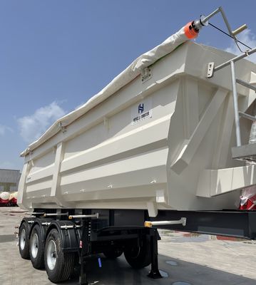 Truck Trailer Most Popular 3 Axles 40 60 Cubic Rear Trailer Tipper Dump Semi Trailers