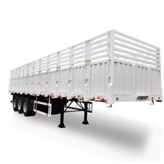 Customization 3 Axle Side Wall Side Fence Semi-Trailer in Red Blue Green Yellow Color
