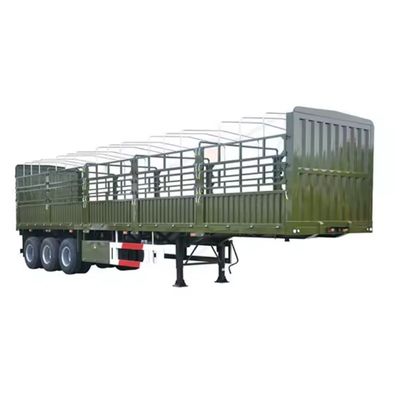 High Fence Semi Trailer for Customization 3 Axles 50-70 Tons Stake Type Fence Semi-Trailer