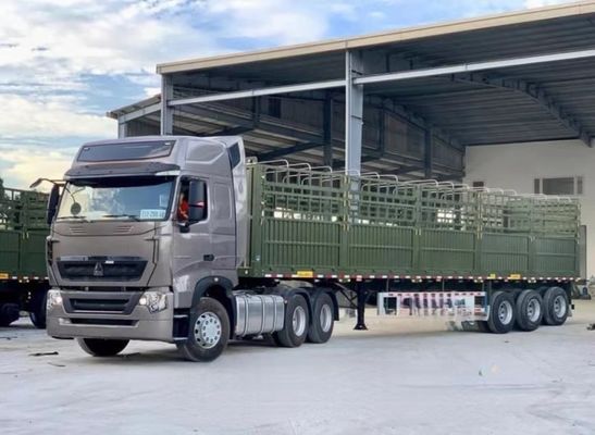 High Fence Semi Trailer for Customization 3 Axles 50-70 Tons Stake Type Fence Semi-Trailer