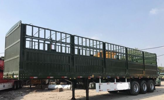 High Fence Semi Trailer for Customization 3 Axles 50-70 Tons Stake Type Fence Semi-Trailer