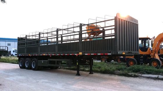 High Fence Semi Trailer for Customization 3 Axles 50-70 Tons Stake Type Fence Semi-Trailer