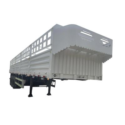 60 Tons Side Wall Enclosed Truck Fence Semi-Trailer Drop Side Load and Unload Cargo