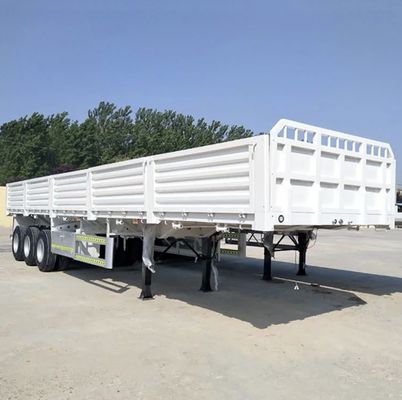 60 Tons Side Wall Enclosed Truck Fence Semi-Trailer Drop Side Load and Unload Cargo