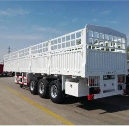 60 Tons Side Wall Enclosed Truck Fence Semi-Trailer Drop Side Load and Unload Cargo