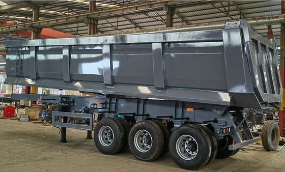 Truck Trailer 3/4 Axle 24-55CBM Rear Dump Semi Trailer Tipper with Advanced Technology